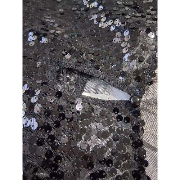 Flawless Women's size XL Sequin Tulle Holiday Party Special Event Date Night Top - Picture 10 of 12